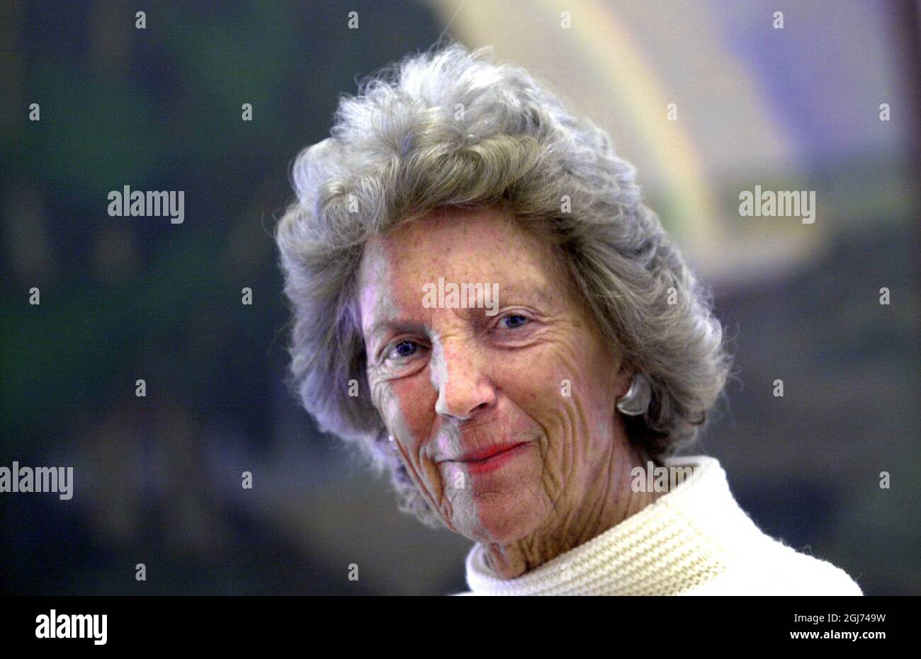 Birgit Rausing, a Swedish art historian and philanthropist Stock Photo