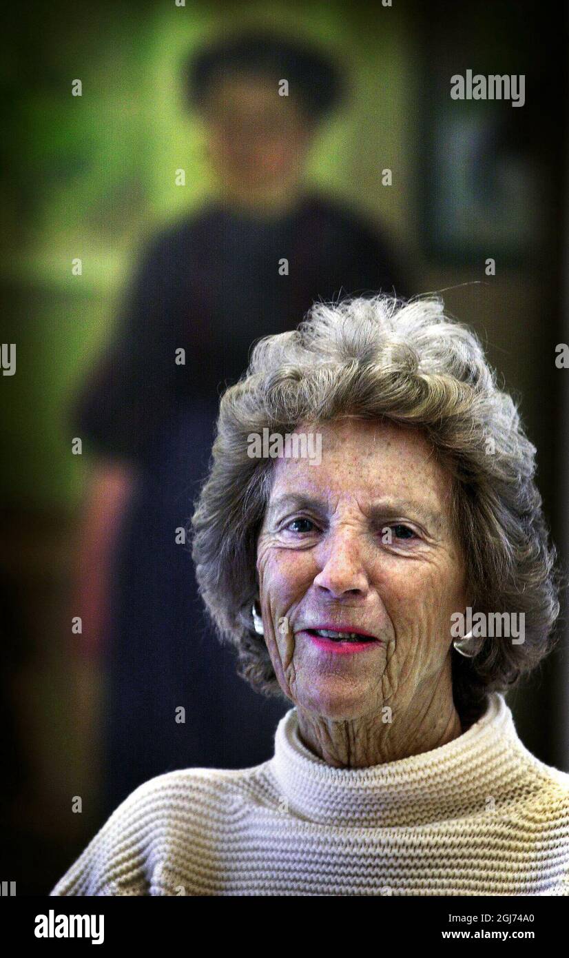 Birgit Rausing, a Swedish art historian and philanthropist Stock Photo