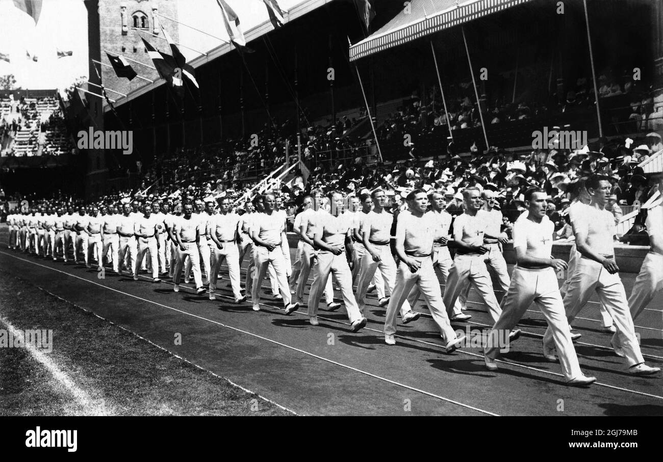 FILE 1912 Opening of the olympics in Stockholm 1912. FotoScanpix