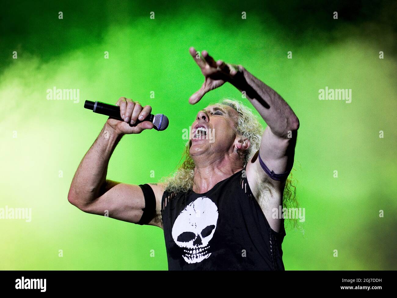 NORJE 20120607 Stian Shagrath Thoresen of Norwegian black metal band  Dimmu Borgir perfomrs duirng the Sweden Rock Festival 2012 iin Solvesborg  Soputh Sweden, June 7, 2012. Foto: Claudio Bresciani / SCANPIX / Kod 10090  Stock Photo - Alamy