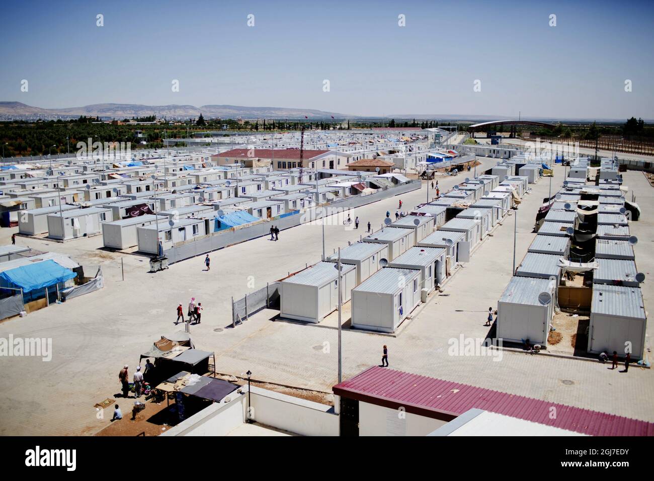 KILIS 2012-07-06 Syrians fleeing across the border into Turkey. The refugee camp in Kilis. Photo: Anders Hansson / DN / SCANPIX code 9278 Stock Photo