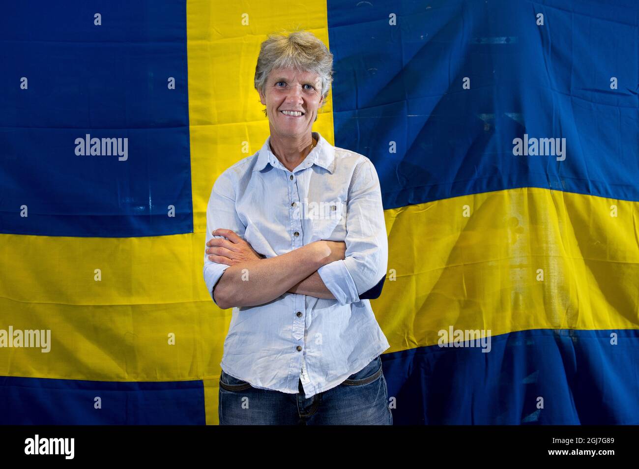 STOCKHOLM 20120903 Pia Sundhage, former head coach of the United States