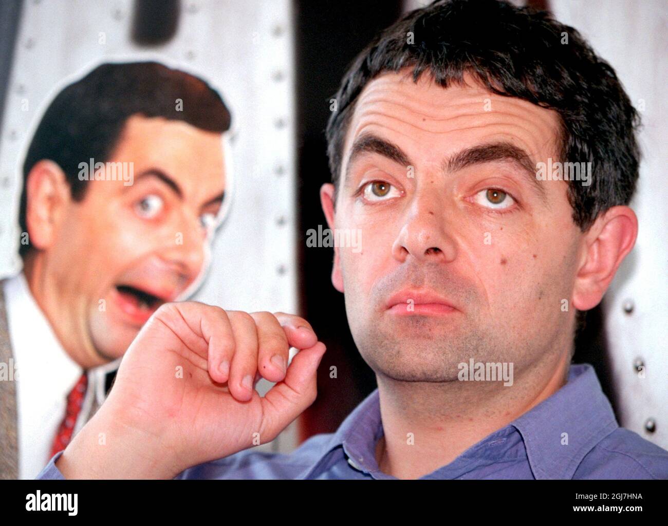 FILE 19970828. English actor and comedian Rowan Atkinson Mr Bean visiting Stockholm. Foto