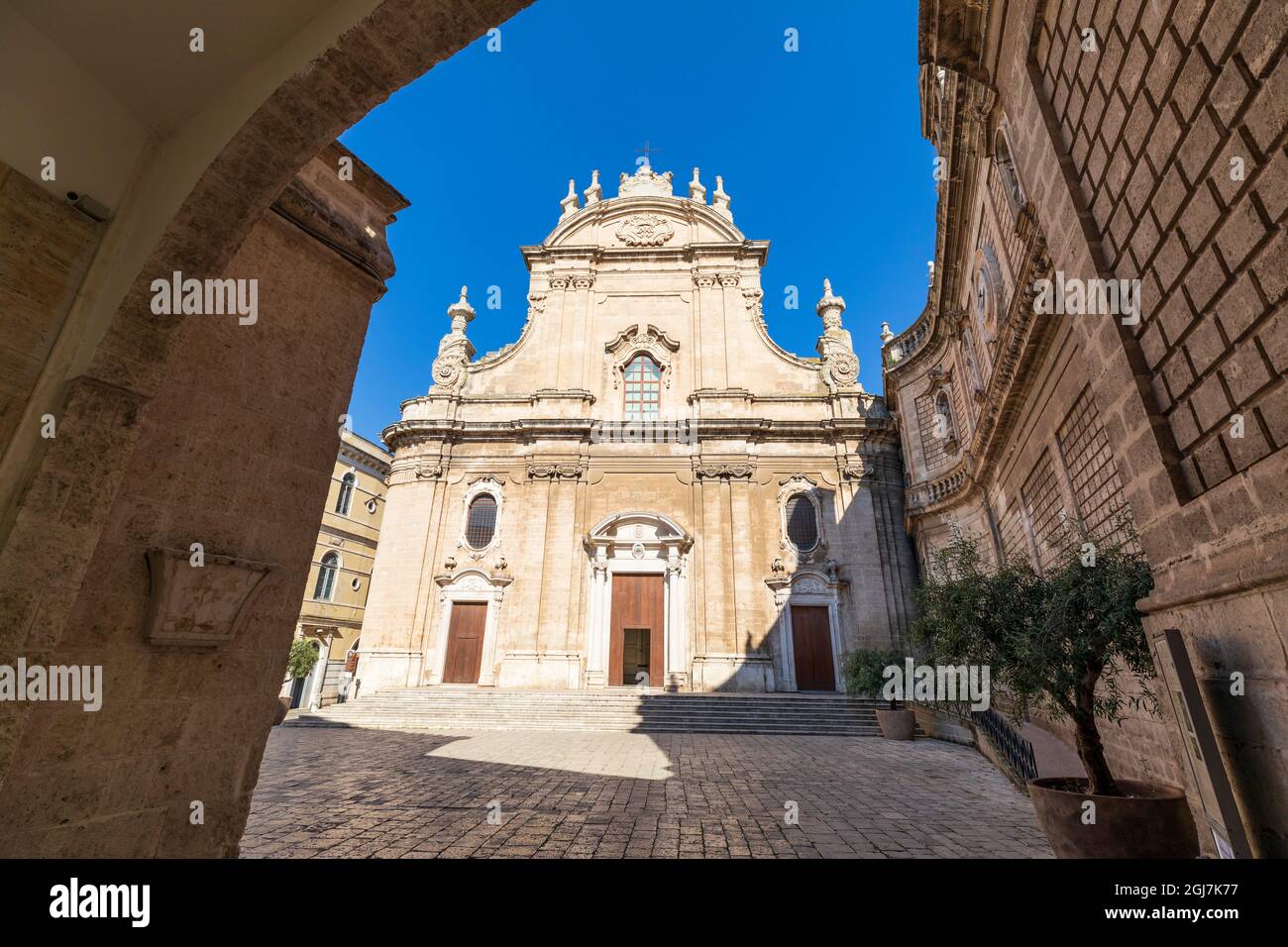 Italy, SE Italy, province of Bari, region of Apulia, Monopoli. Roman Catholic Cathedral, the Basilica of the Madonna della Madia or Santa Maria della Stock Photo