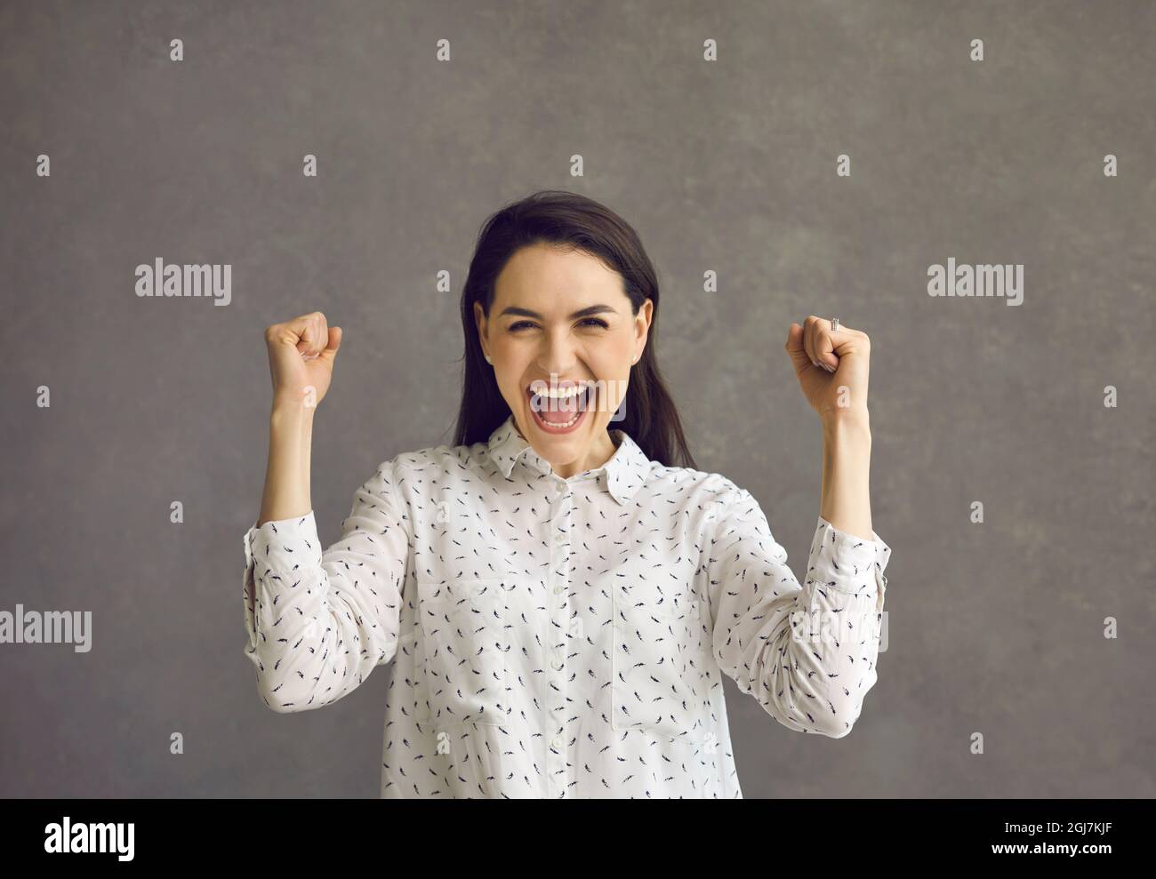 Success, happiness or winning the lottery concept. Stock Photo