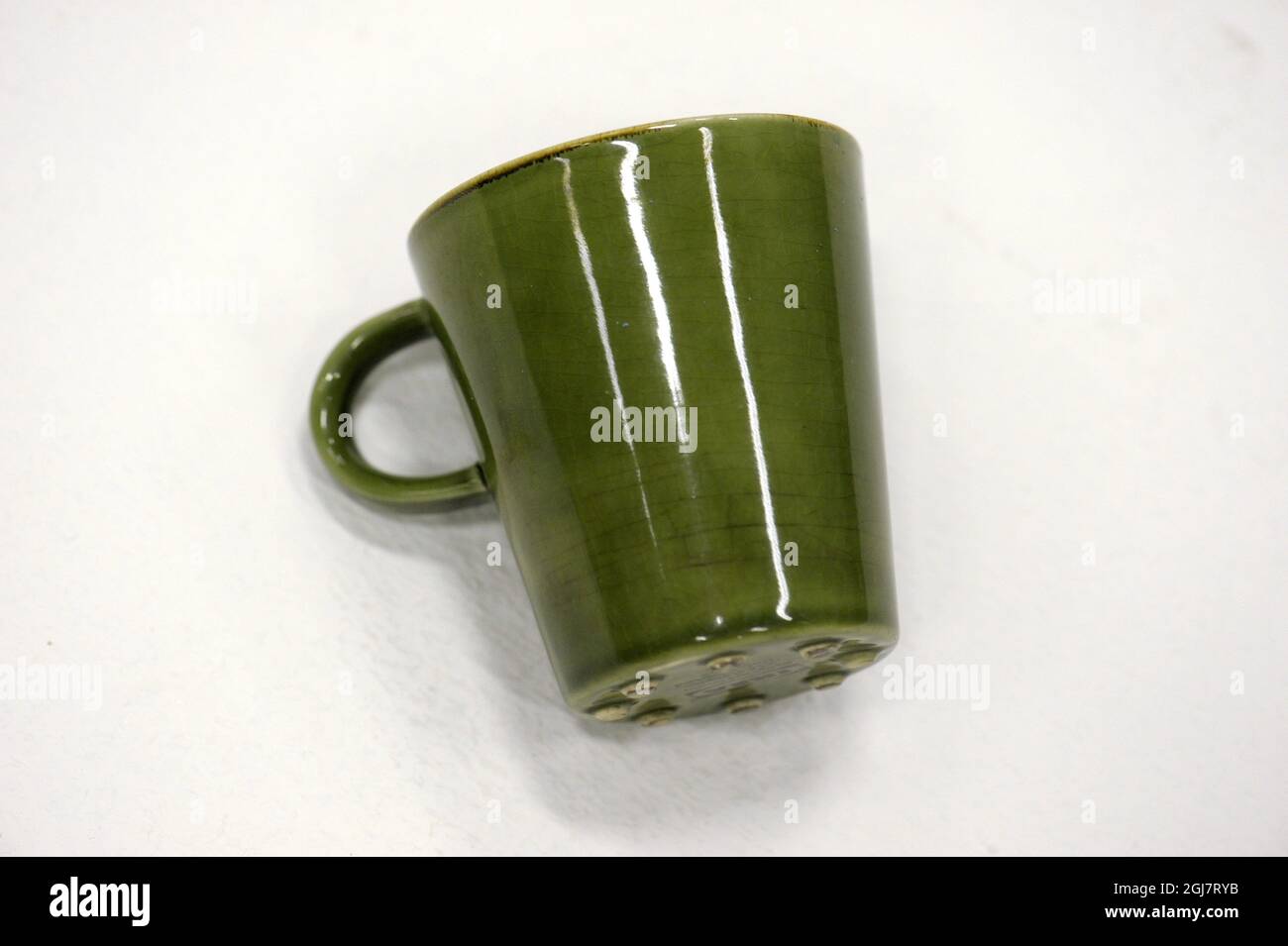 Green mug Stock Photo