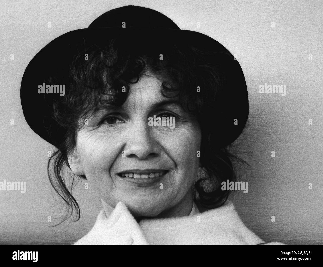 STOCKHOLM 1982 ?For you files* Alice Munro, Canadian autor and Nobel lauretae photographed during a visit to Stockholm, Sweden 1982 Foto Leif Blom / TT Code 50084  Stock Photo