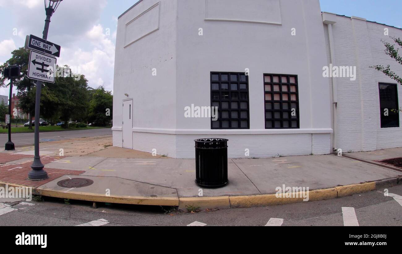 Augusta, Ga USA - 07 29 21: Vintage downtown Augusta Georgia retro