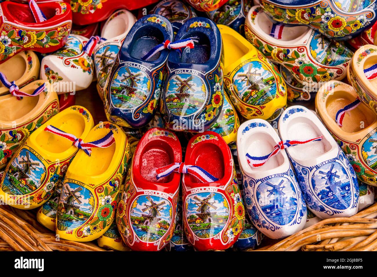 Souvenir clogs or wooden shoes, Volendam, Holland, Netherlands. (Editorial  Use Only Stock Photo - Alamy