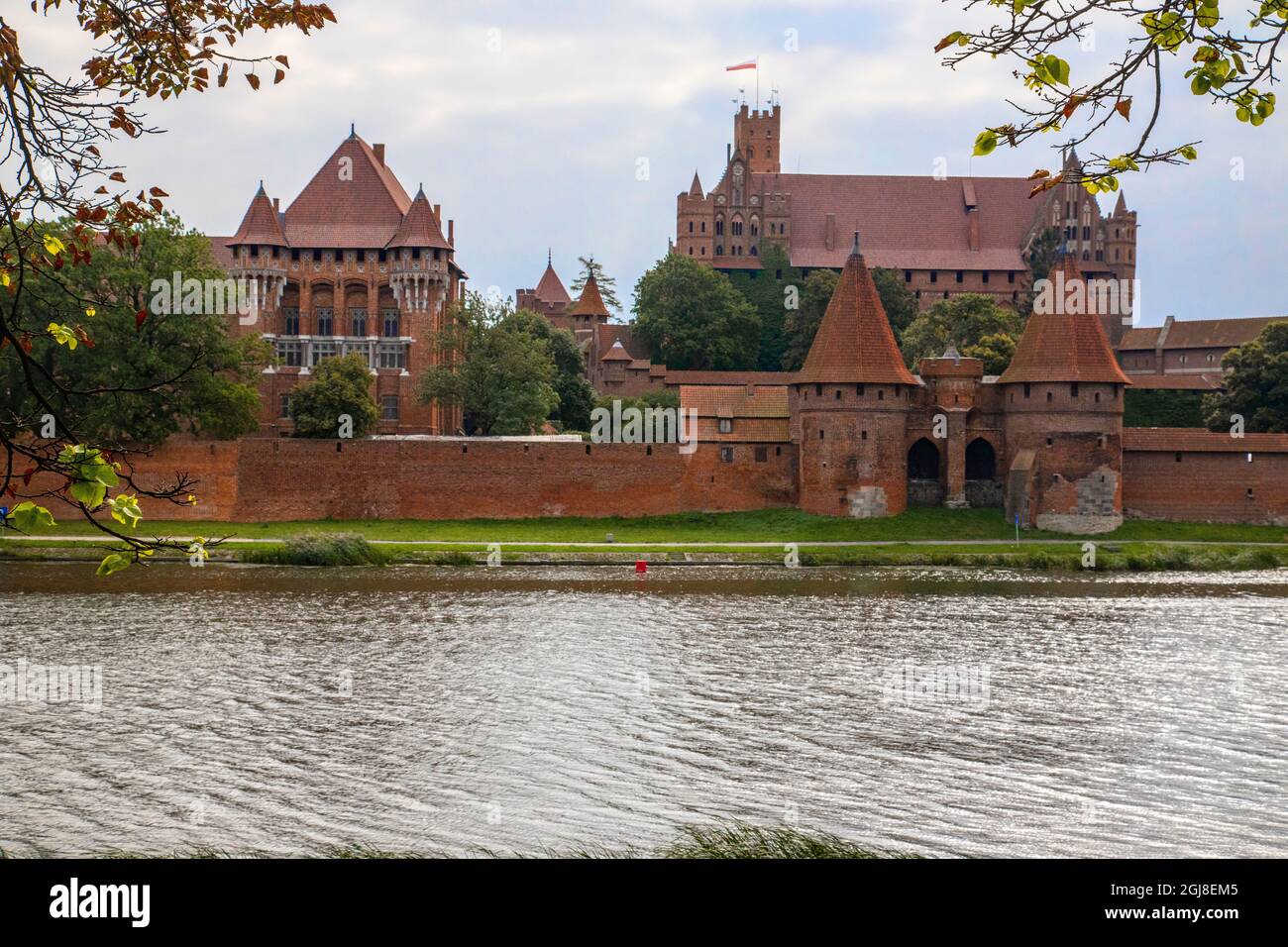 Originally built in the 13th century, Malbork was the castle of the Teutonic Knights, a German Catholic religious order of crusaders. Stock Photo