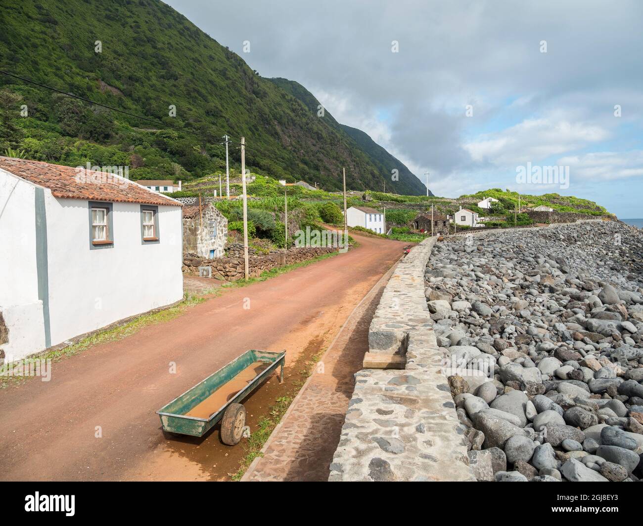 Faja dos Vimes. Sao Jorge Island, Azores, Portugal. (Editorial Use Only) Stock Photo