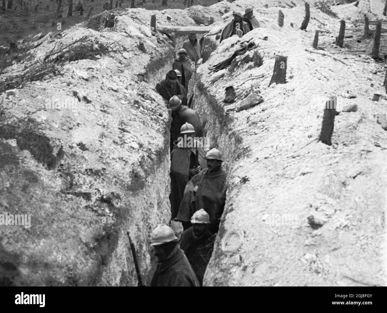 FILE 1i914 1918 Picture From First World War Trenches At Western 