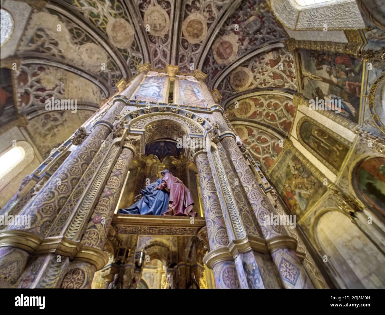 Portugal. The Convent of the Order of Christ (Convento de Cristo Stock ...