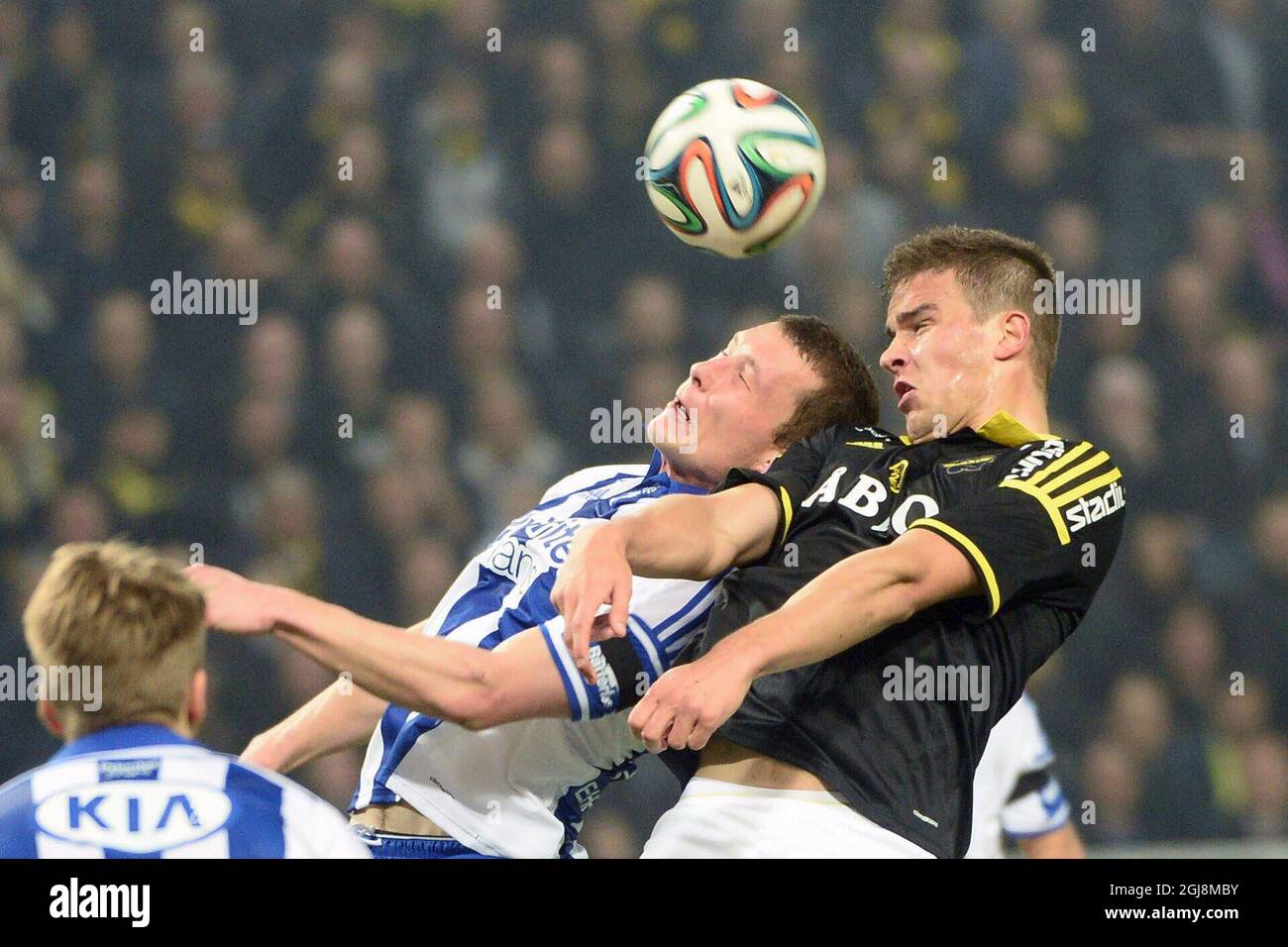 STOCKHOLM 2014-03-31 AIK:s Eero Markkanen in action in a match between AIK  och IFK Gothenburg at Friends Arena in Stockholm,Sweden March 31, 2014.  Markkanen has been transfered to Real Madrid according to