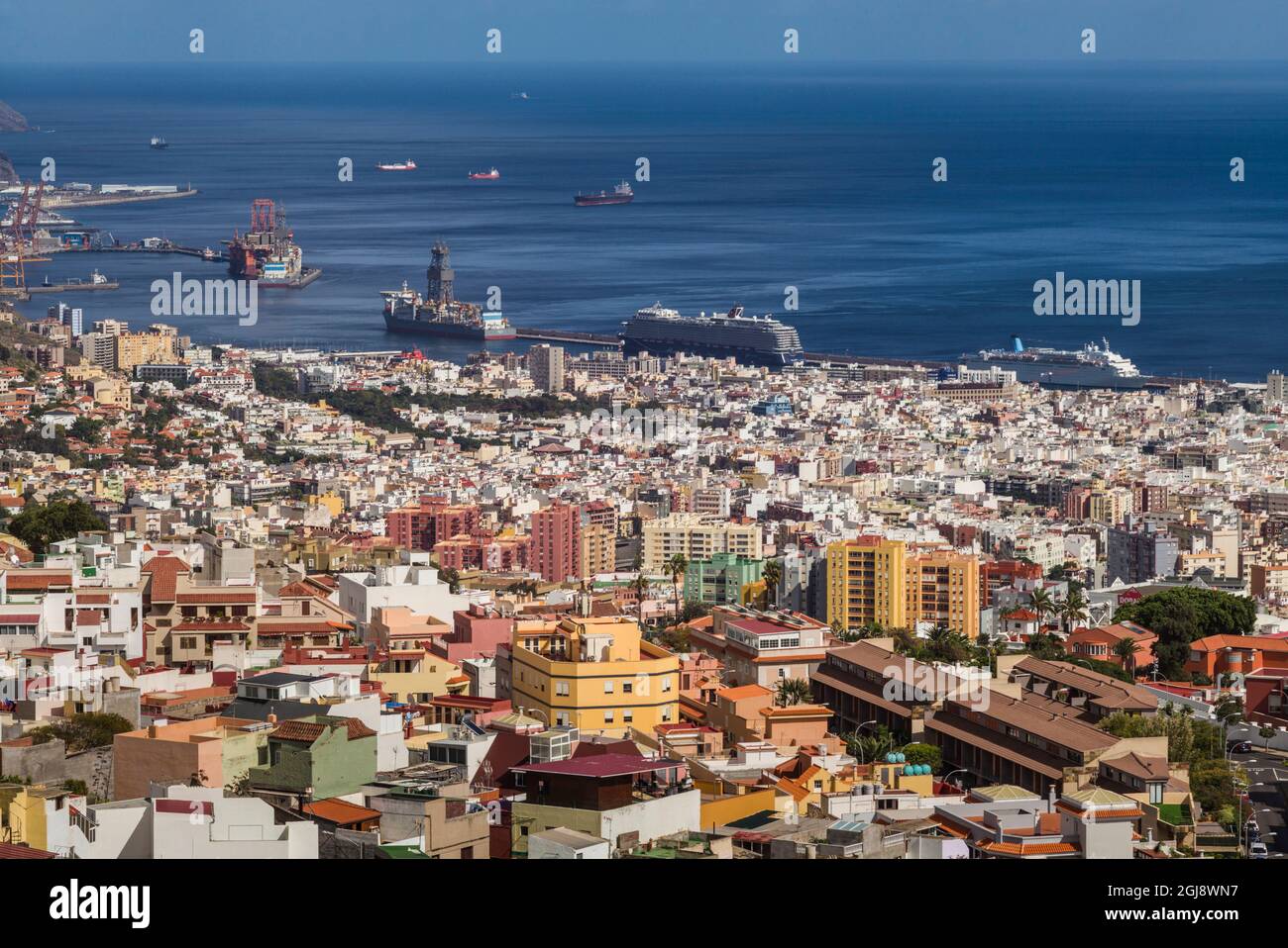 Spain, Canary Islands, Tenerife Island, Santa Cruz de Tenerife ...