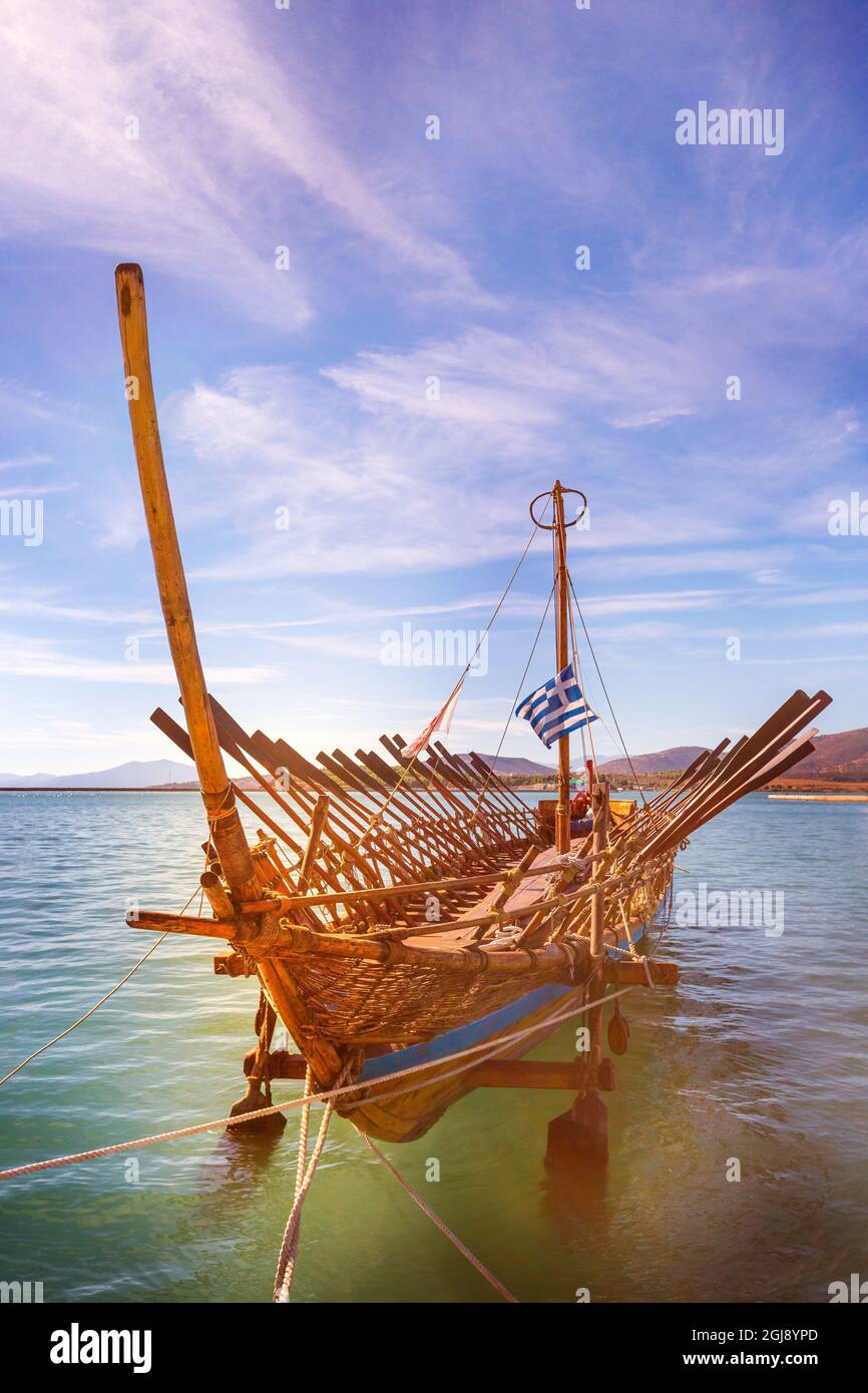 Replica of Argo mythical ship of Jason and the Argonauts in Volos