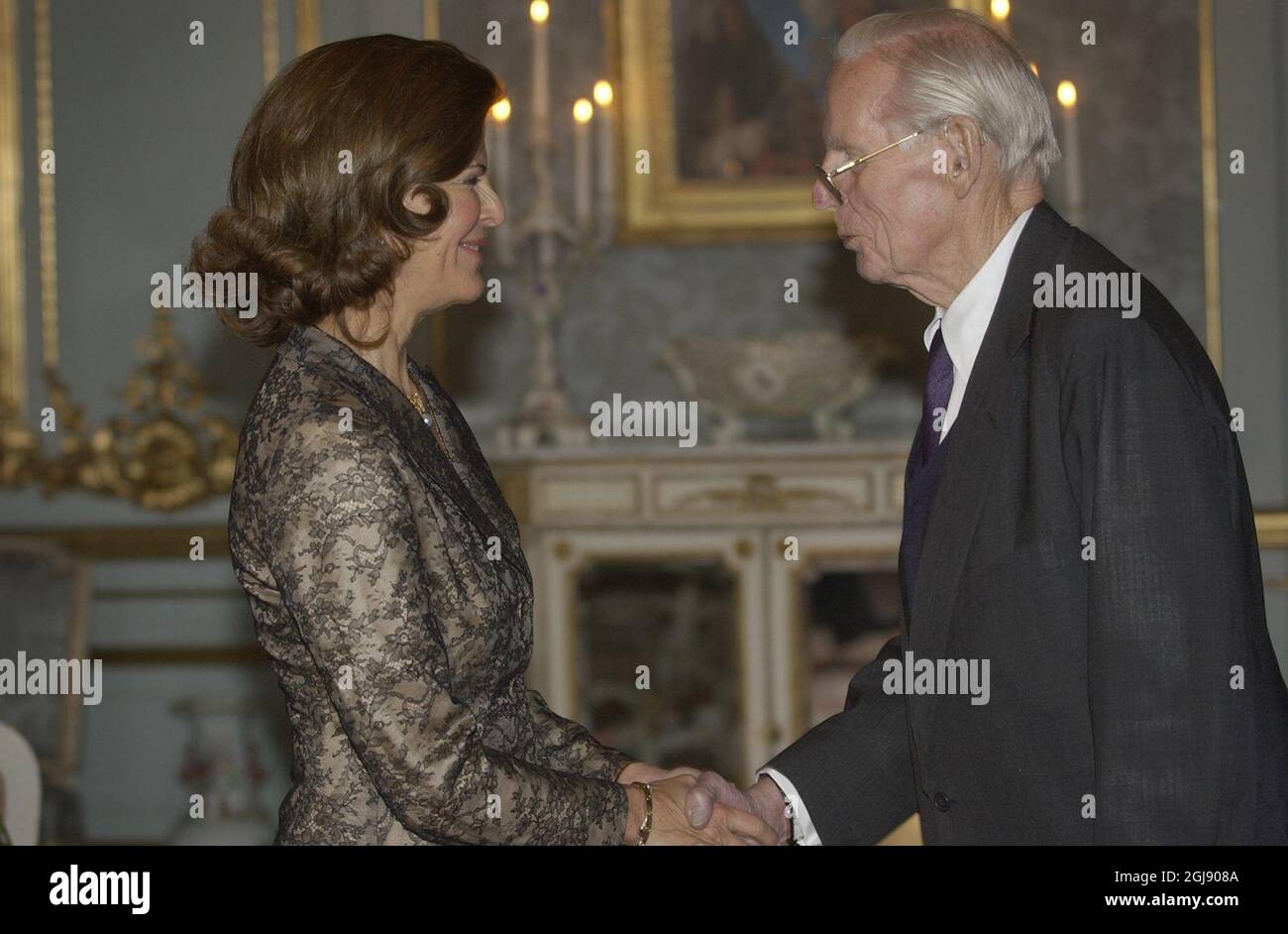 STOCKHOLM 20031222 Swedish major industrialist family , the Wallenbergs, was represented by Peter Wallenberg at Queen Silvia of Swedens birthday reception at the Royal Palace in Stockholm, Sweden, December 22, 2003. Queen SilviaÂ«s 60th birthday celebrations starts Monday thought the official birthday is December 23. Foto Fredrik Sandberg / SCANPIX POOL Code 71420  Stock Photo