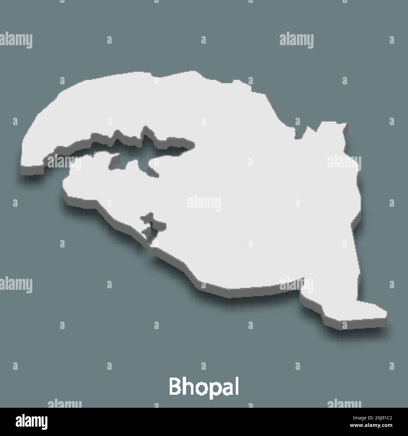 3d Map Of Bhopal 3D Isometric Map Of Bhopal Is A City Of India, Vector Illustration Stock  Vector Image & Art - Alamy