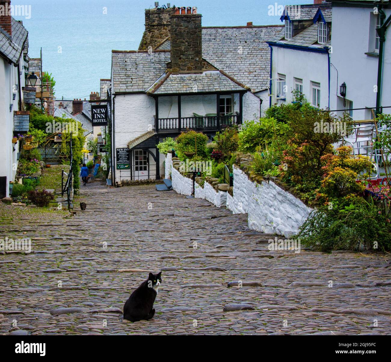 Clovelly Village, Bideford, North Devon, Fishing Village Stock Photo