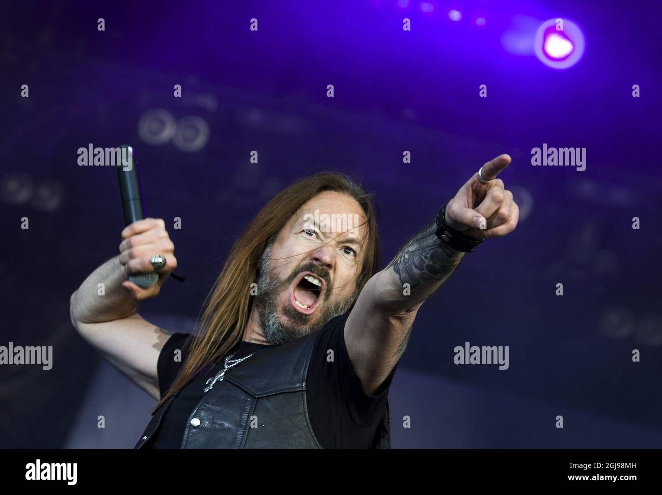 NORJE 20150604 Swedish heavy metal band Hammerfall performs during the ...