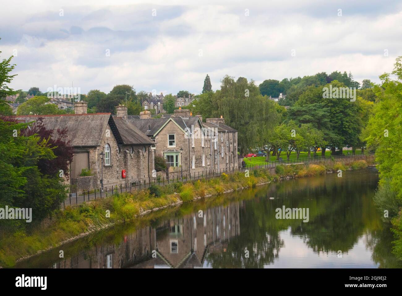 Located in the Lakes District of England, one finds the town of Windemere located on the beautiful Lake Windemere Stock Photo