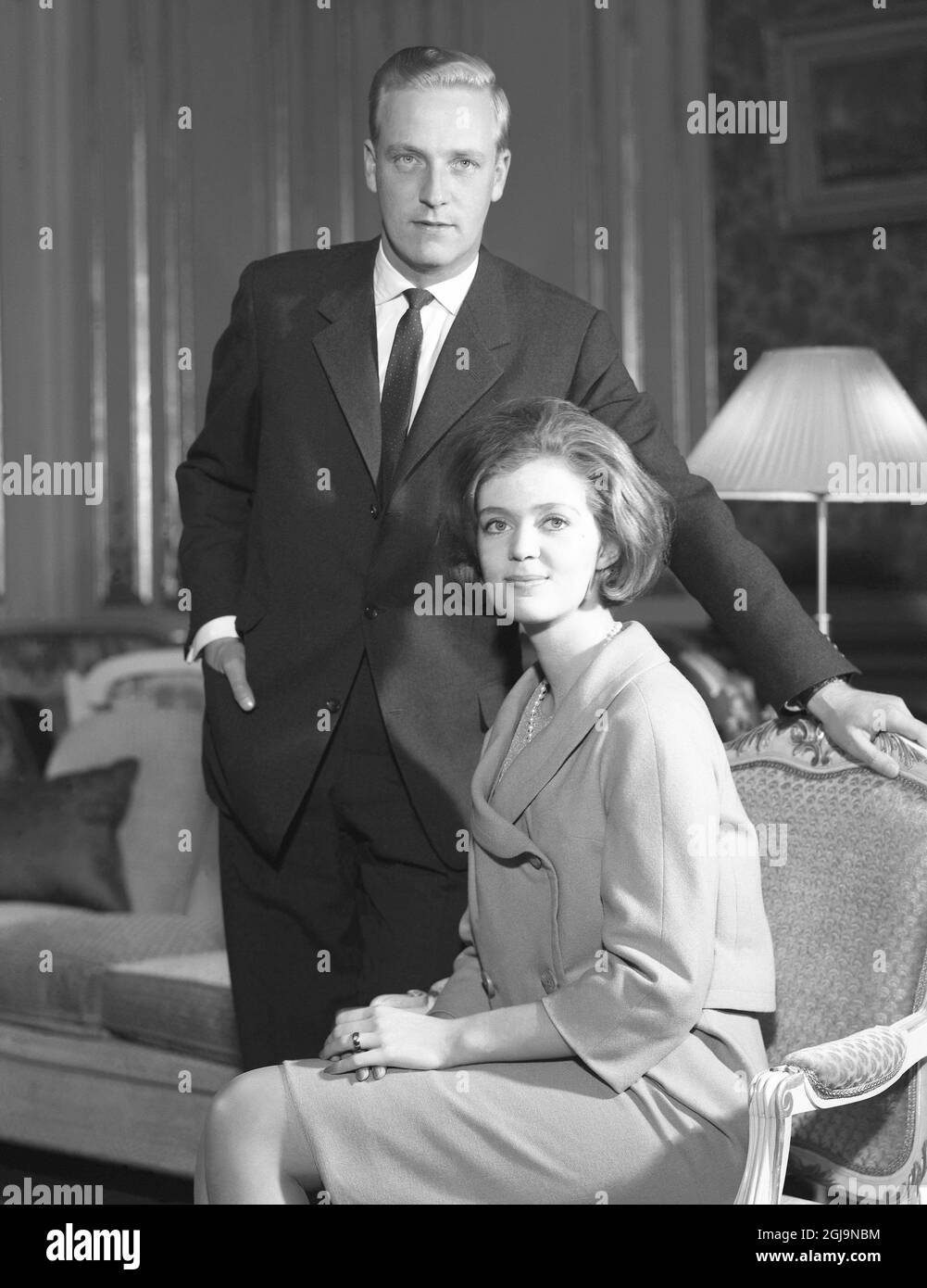 ARKIV 1961. Princess Birgitta and Prince Johann Georg of Hohenzollern Foto:Scanpix Historical/ Kod:1901 Scanpix SWEDEN  Stock Photo