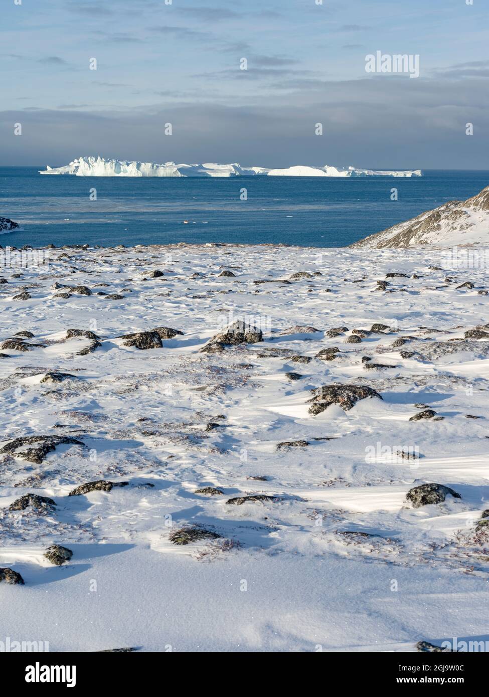 Winter At The Ilulissat Icefjord Located In The Disko Bay In West Winter At The Ilulissat Icefjord Located In The Disko Bay In West
