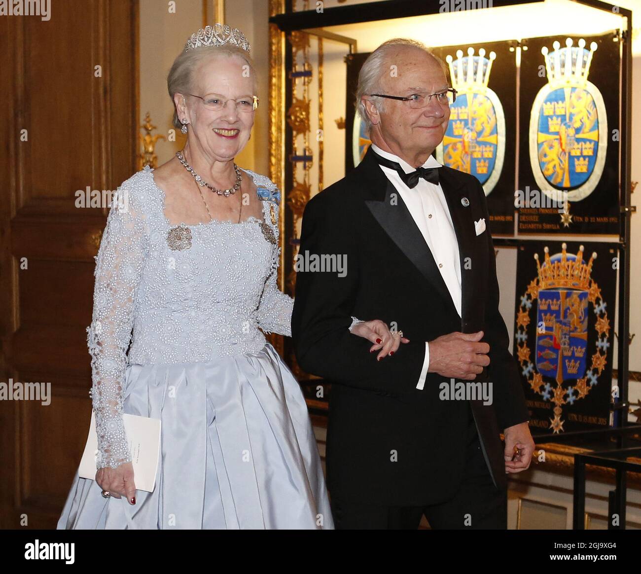 STOCKHOLM 20160430 Queen Margrethe II of Denmark and King Carl XVI