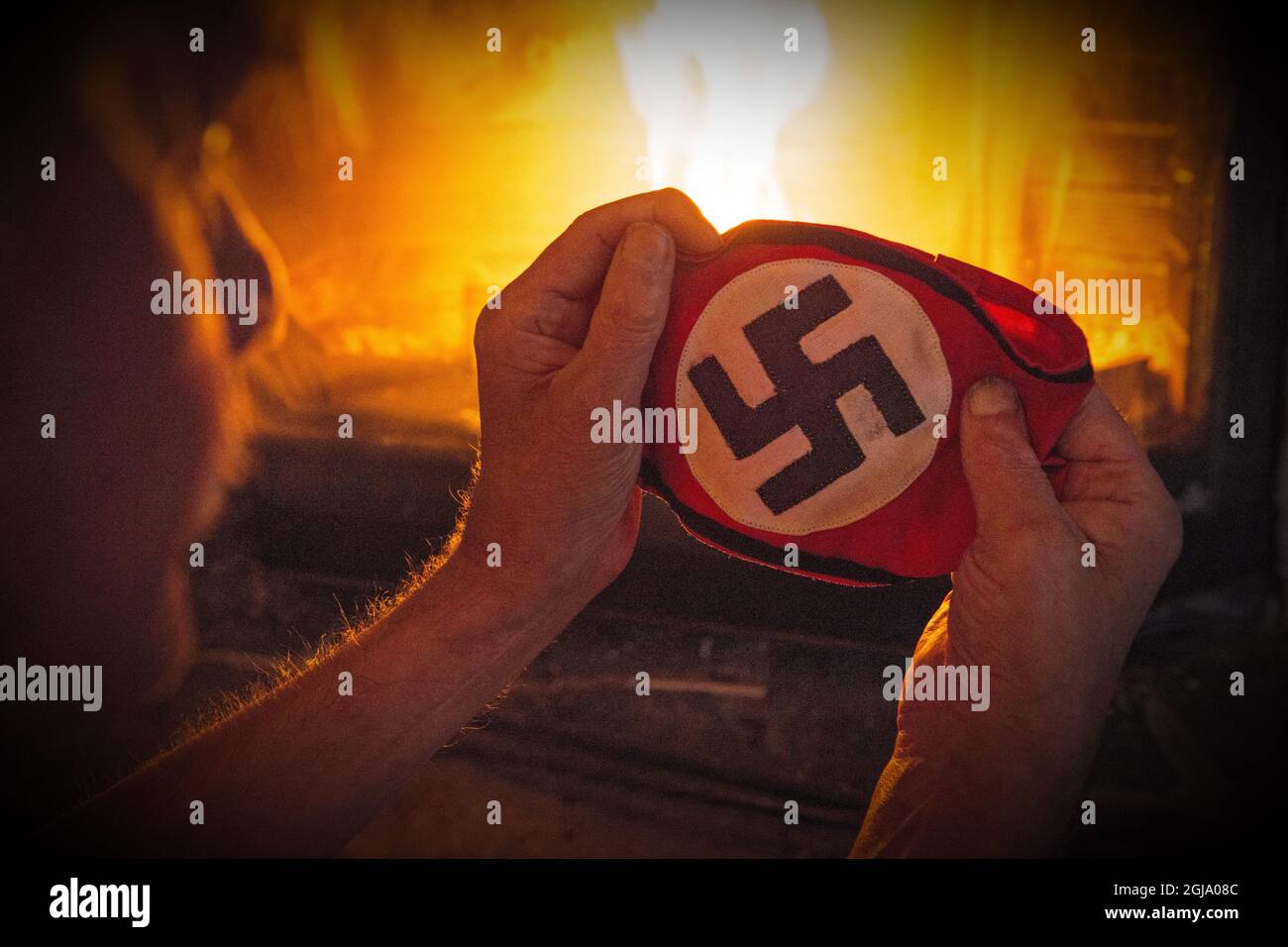 FALUN 2014-12-10 Swastika, nazism, nazists, armband, political extremism, rgiht wing, world war II, second world war; SS, SA, rascism, symbol Foto Trons / TT Kod 6995  Stock Photo