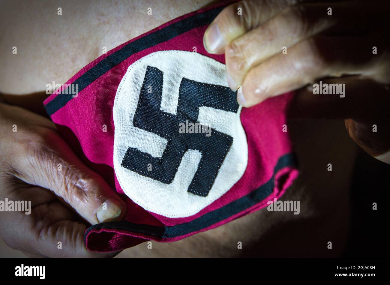 FALUN 2014-12-10 Swastika, nazism, nazists, armband, political extremism, rgiht wing, world war II, second world war; SS, SA, rascism, symbol Foto Trons / TT Kod 6995  Stock Photo