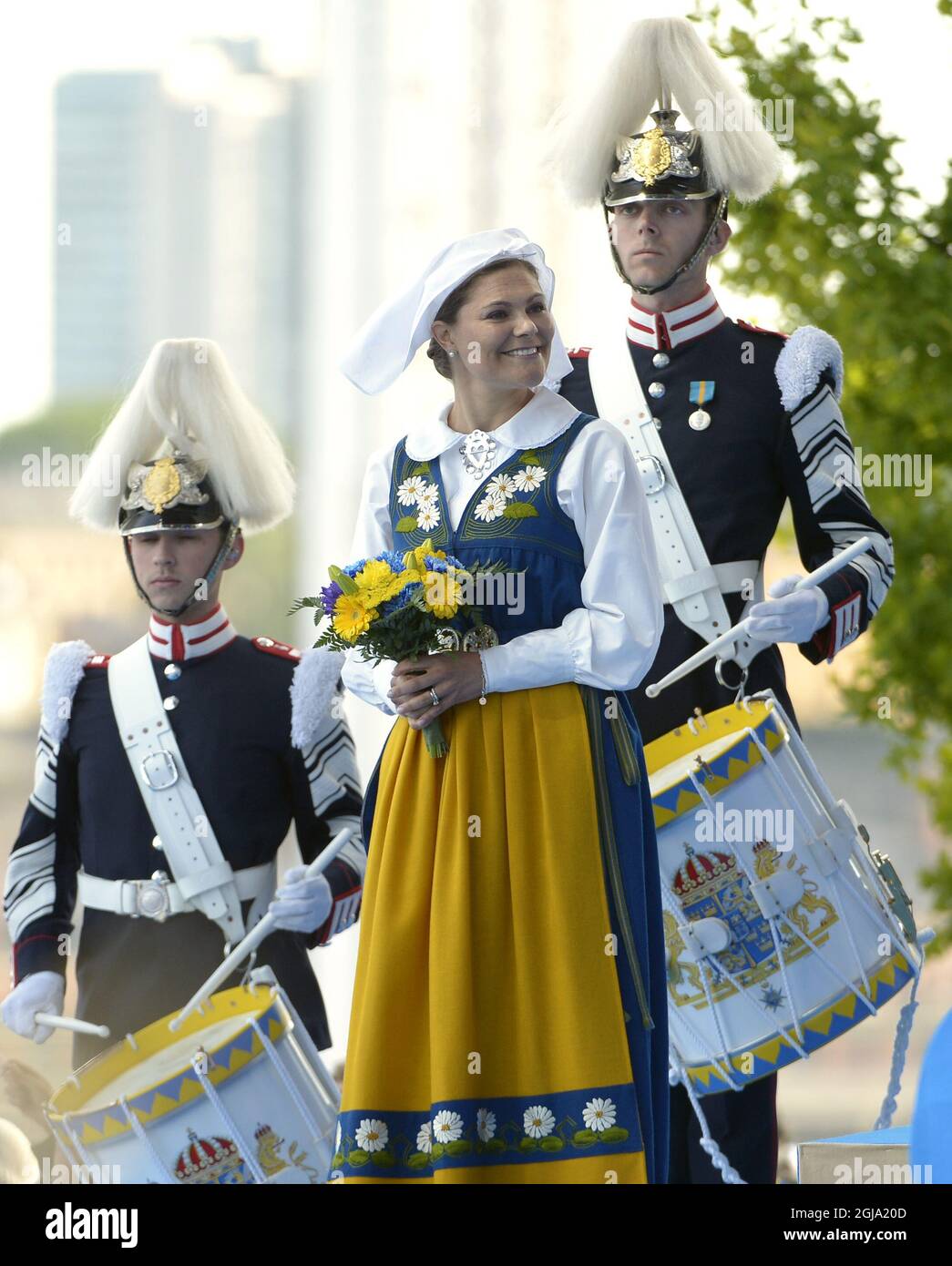 STOCKHOLM 2016-06-06 Crown Princess Victoria during the official National Day of Sweden celebrations at the Skansen open-air museum in Stockholm, Sweden, June 6, 2016. Photo: Maja Suslin / TT / Code 10300 ** SWEDEN OUT ** Stock Photo