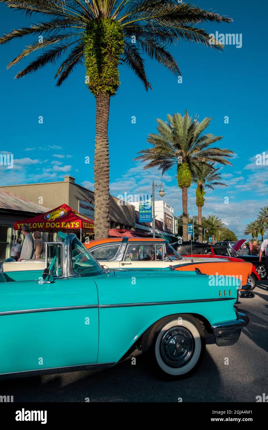 Classic Car Show, New Smyrna Beach, Florida Stock Photo Alamy