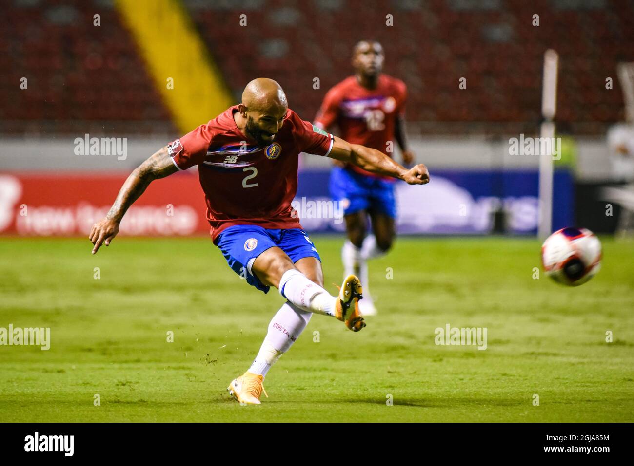 SAN JOSE, Costa Rica:  Ricardo Blanco of Costa Rica during the 1-1 draw game between Costa Rica and Jamaica in the Concacaf FIFA World Cup Qualifiers Stock Photo
