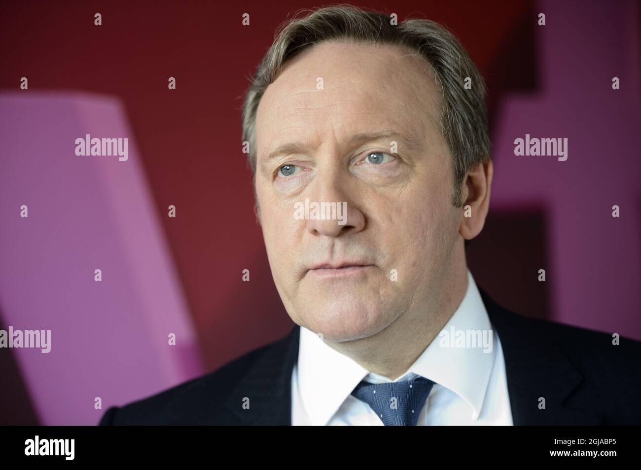 STOCKHOLM 2016-11-24 Neil Dudgeon is seen during his visit to Stockholm, Sweden, November 24, 2016. Neil Dudgeon stars as Chief Inspector John Barnaby in the television crime series Â“Midsomer MurdersÂ” which celebrates its 20th anniversary. Foto: Henrik Montgomery / TT / kod 10060  Stock Photo