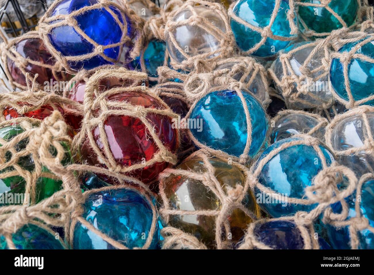 Glass fishing float hi-res stock photography and images - Alamy