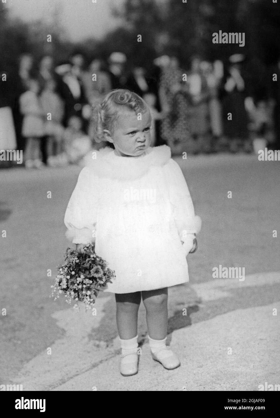 ARKIV STOCKHOLM 19380903. Princess Birgitta of Sweden Foto: Oskar Norberg / Bonnierarkivet / TT / Kod: 3001  Stock Photo