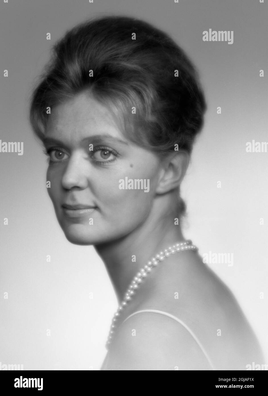 ARKIV 1963 Princess Birgitta of Sweden in gala dress Foto: TT / kod 1901 Stock Photo