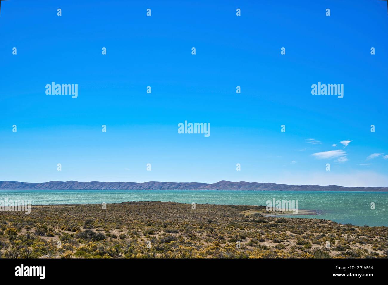 Argentina, Chubut. Lake Musters. Stock Photo