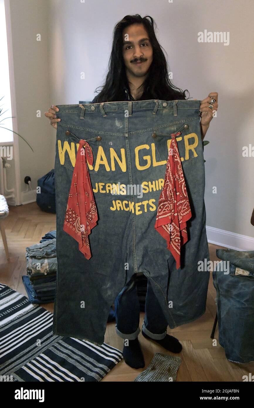 STOCKHOLM 20170111 A pair Rodeo Clown Jeans which once belonged to  legendary Frank Curry, one of the founders of the Ronald McDonald clowns.  Victor Fredback of Stockholm, Sweden owns more than 400