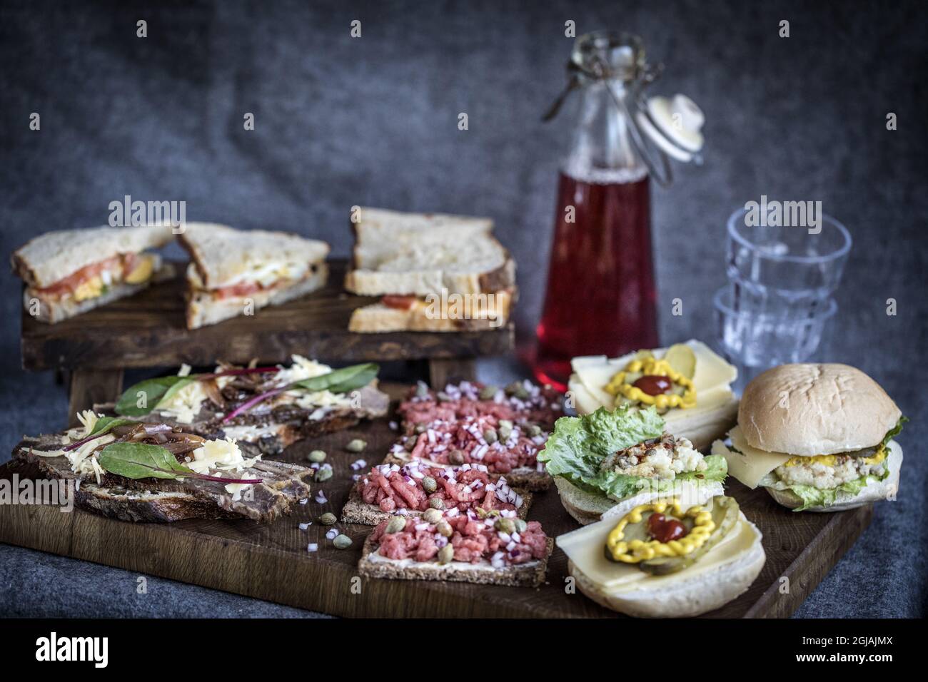 Diffrent sandwich Foto Anette Nantell / DN / TT / Kod 3500 ** SVD OUT **  Stock Photo