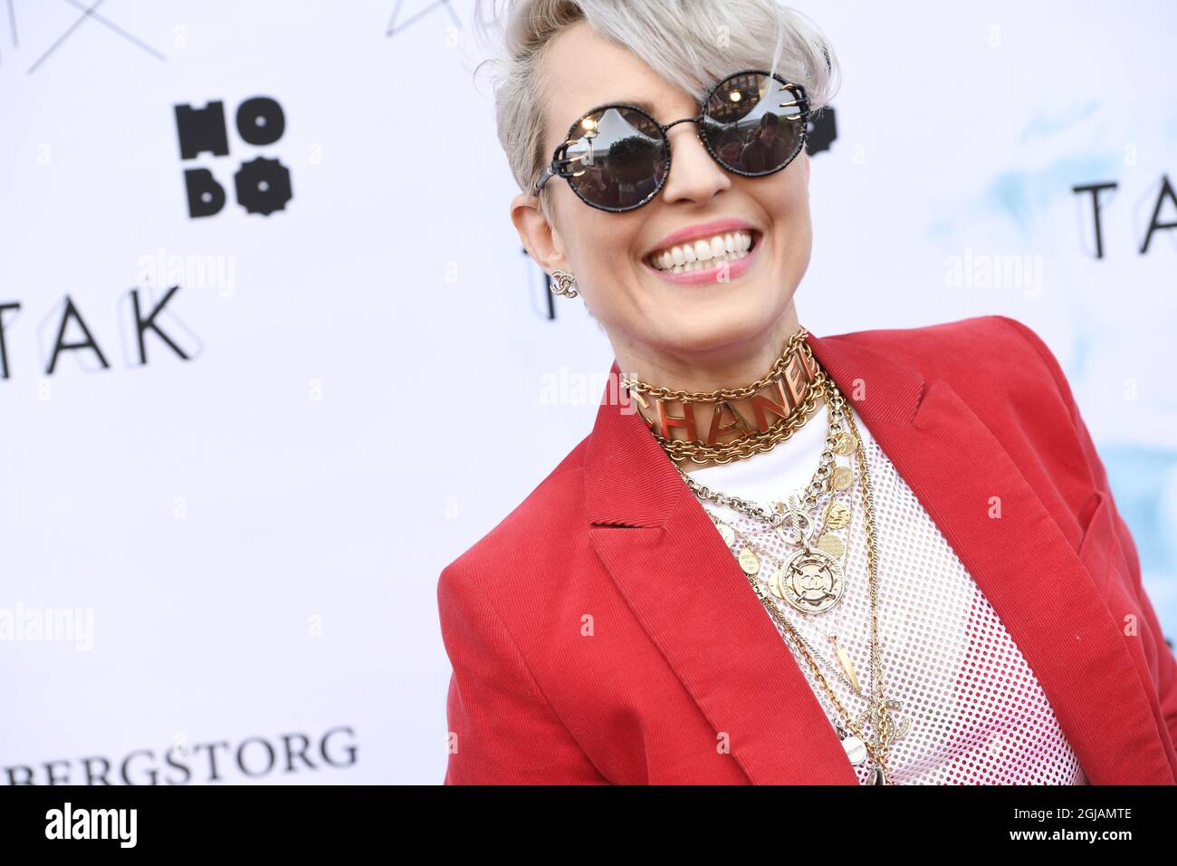 Stockholm 20170519 Actress Noomi Rapace at the opening of Norwegian billionaire hotel tycoon Petter Stordalen's hotel and rooftop restaurant At Six in central Stockholm. Foto: Maja Suslin / TT / kod 10300  Stock Photo