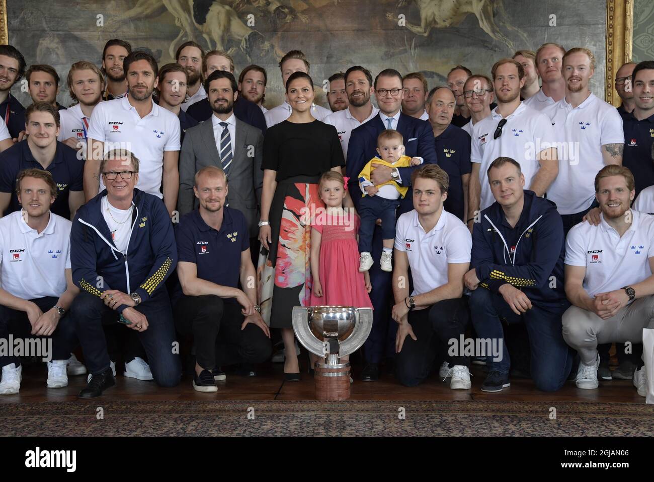 STOCKHOLM 20170522 Crown Princess Victoria, Princess Estelle, Prince