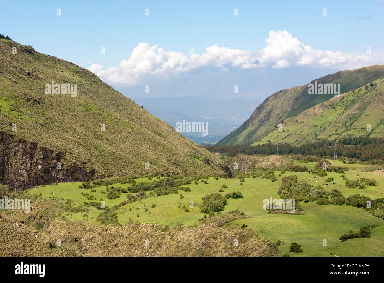 Ecuador, Inter-Andean Valley Stock Photo
