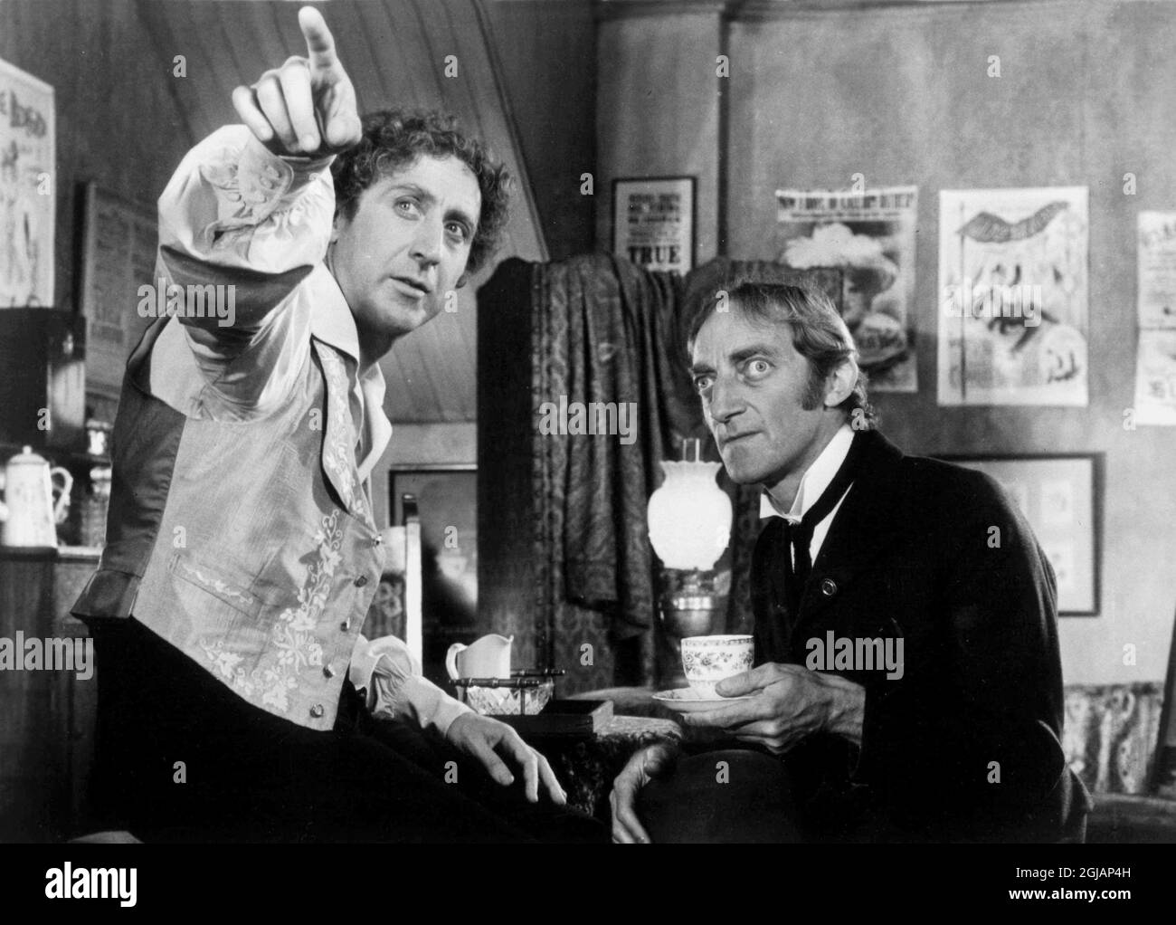 1700218 Le frere le plus fute de Sherlock Holmes The Adventure of Sherlock Holmes' Smarter Brother de GeneWilder avec Marty Feldman 1975; (add.info.: Le frere le plus fute de Sherlock Holmes The Adventure of Sherlock Holmes' Smarter Brother de GeneWilder avec Marty Feldman 1975); it is possible that some works by this artist may be protected by third party rights in some territories. Stock Photo