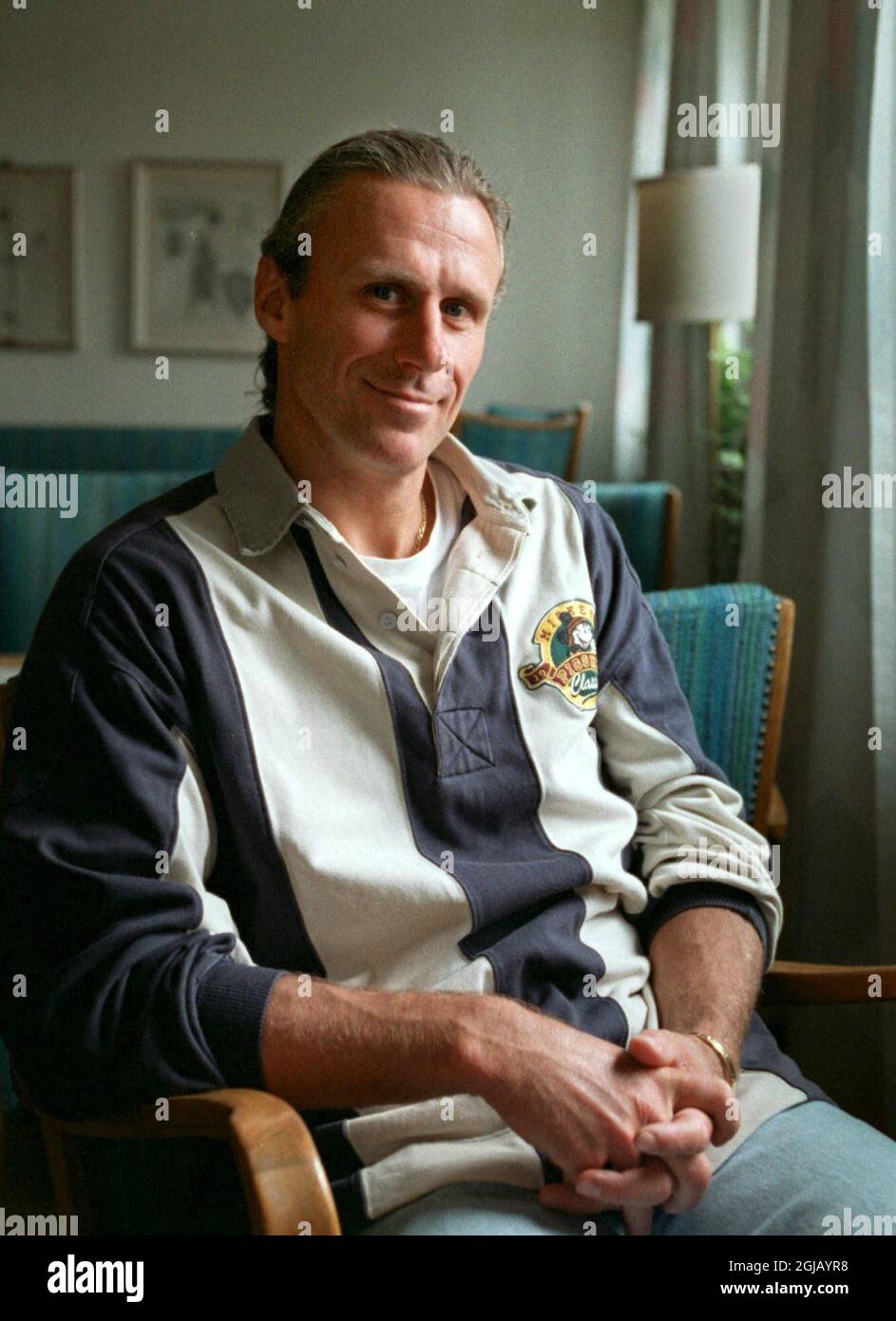 Photo Tennis Bjorn Borg – Suède – Années 1980 – Tirage Vintage – Neuf