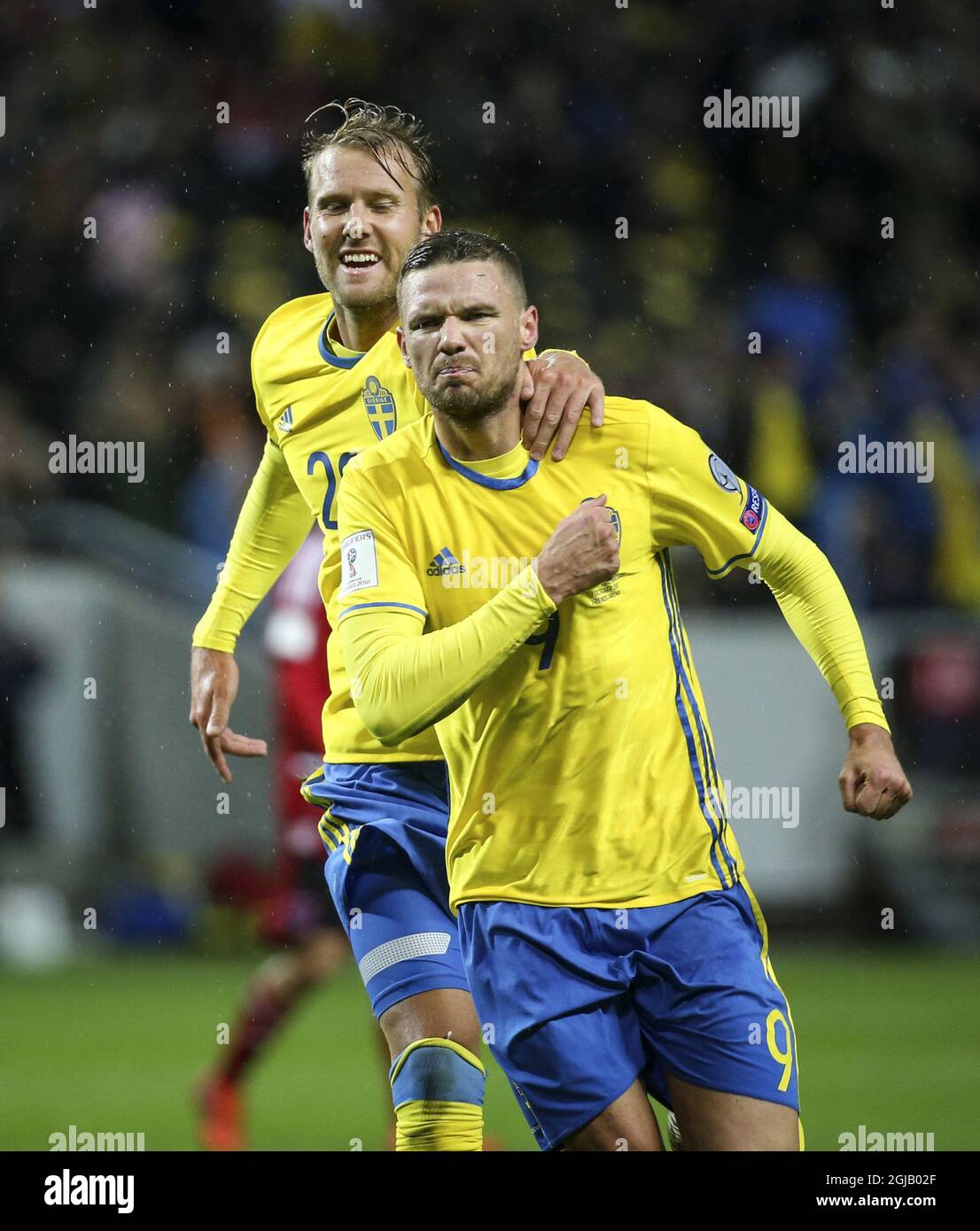 Sweden's top goal scorers' jerseys