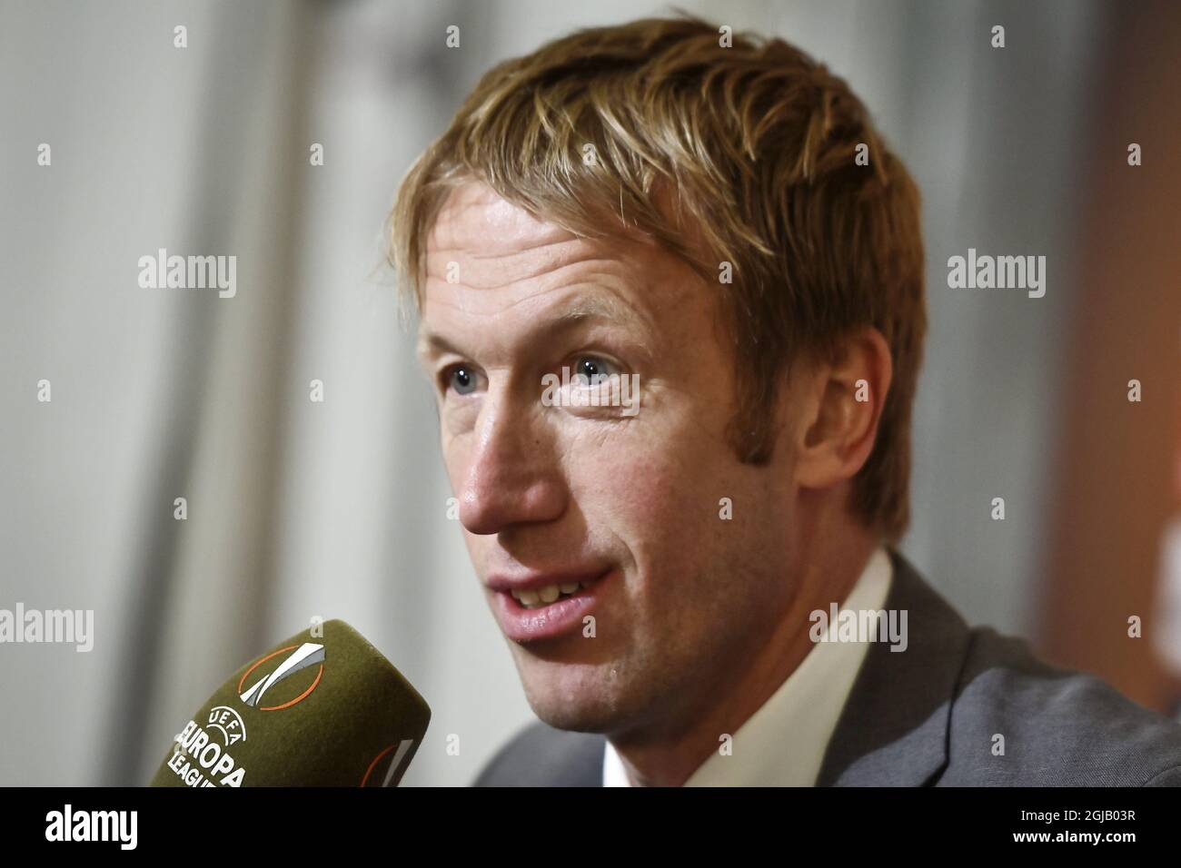 Football club Ostersund's British head coach Graham Potter Foto: Robert Henriksson / TT / kod 11393 Stock Photo