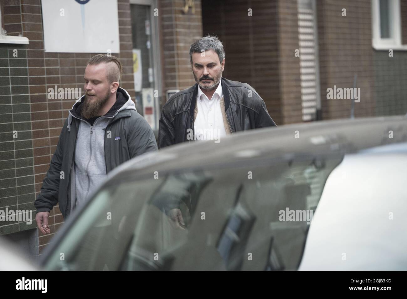 John Ausonius during a permission from his prison sentence Stock Photo