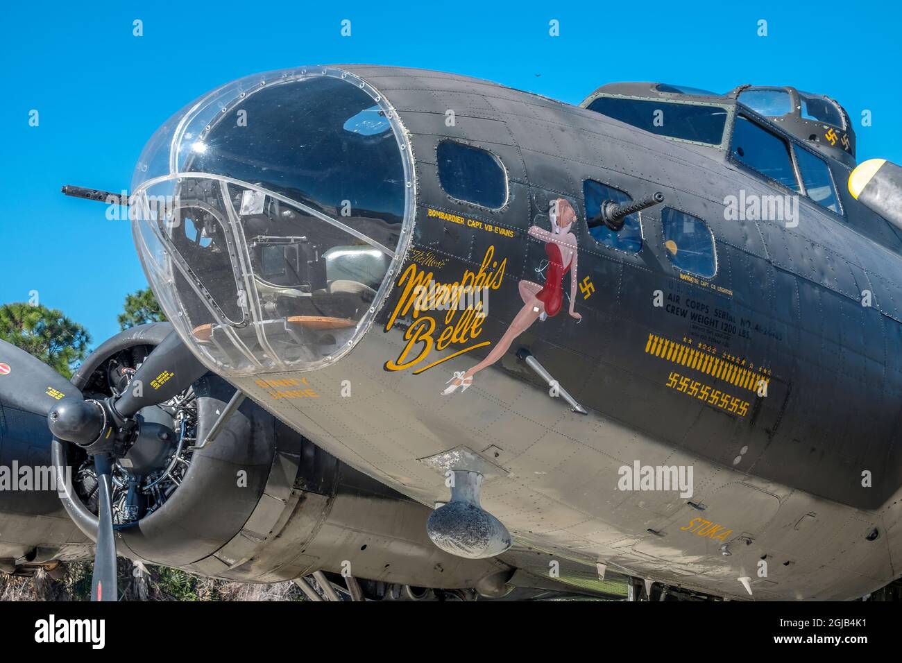 Memphis Belle, Boeing B-17, Flying Fortress Stock Photo - Alamy