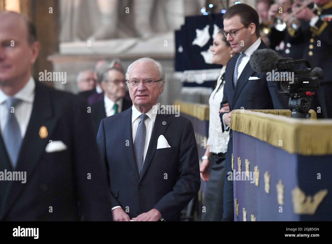 STOCKHOLM 20180205 King Carl Gustaf, Crown Princess Victoria and Prince ...